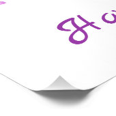 Schattige Bunny voor een positief humeur Poster (Hoek)