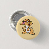 Schattige Bunny Yellow Rabbit Animal Ronde Button (Voorkant /achterkant)