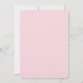 SCHATTIGE BUNTING 1E verjaardagsfeestje INVITE roz Kaart (Achterkant)