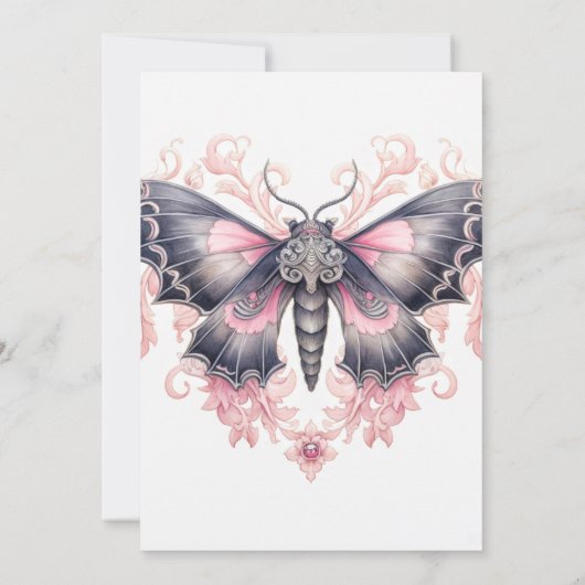 Schattige Butterfly Design Verjaardagsfeest Kaart (Achterkant)