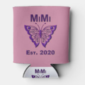 Schattige Butterfly Mimi "Est 2020" Blikjeskoeler (Voorkant)