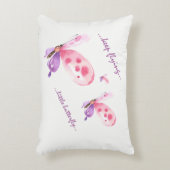 Schattige Butterfly Pillow Naam van het kind Accent Kussen (Voorkant(Verticaal))