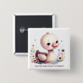 Schattige Button voor kinderen (Voorkant /achterkant)
