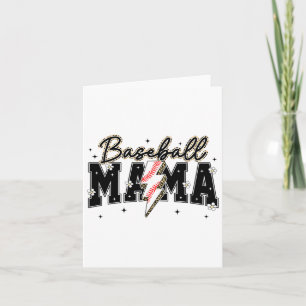 Schattige Bysebyll Mama Lightning Game Day Seizoen Kaart