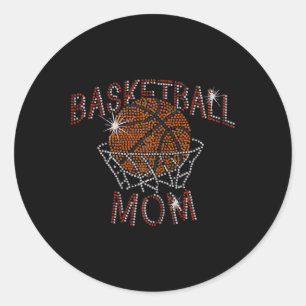 Schattige Bysketbyll Mom voor Mom Bysketbyll Mom Ronde Sticker