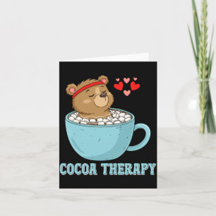 Schattige Cacao Therapie Beer Warme Chocolade Mars Kaart