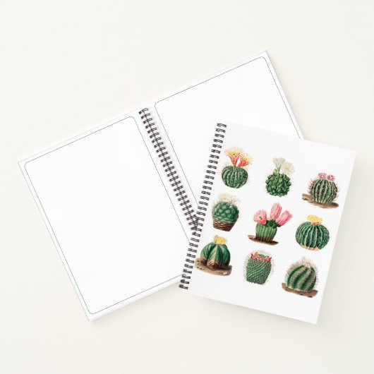 Schattige  Cacti Succulenten Schetsboek Notitieboek (Binnen)