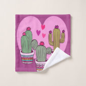 schattige Cactus Bad Handdoek (Wasdoekje)