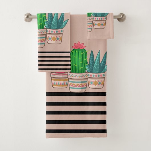 schattige Cactus Bad Handdoek (Insitu)