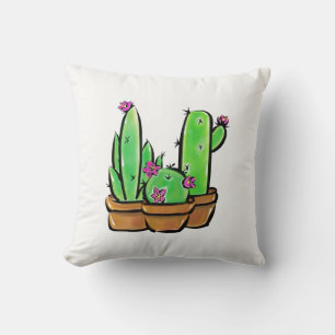 Schattige Cactus cactussen vetplanten Kussen