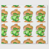 schattige Cactus Cadeaupapier (Vlak)
