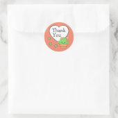 Schattige Cactus Dank Je Ronde Sticker (Tas)