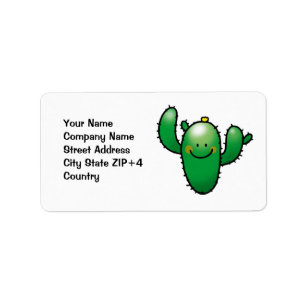 schattige cactus etiket