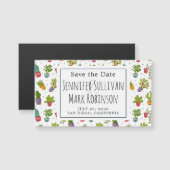 Schattige Cactus Fun Succulents Pattern Save the D (Voorkant / Achterkant)