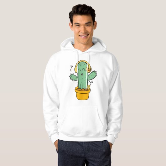 schattige cactus hoodie (Voorkant volledig)