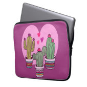 schattige Cactus Laptop Sleeve (Voorkant Links)