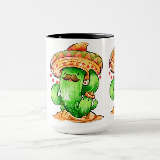 schattige Cactus Mok (Midden)