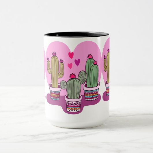 schattige Cactus Mok (Midden)