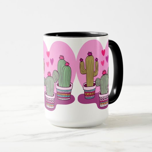 schattige Cactus Mok (Voorkant rechts)