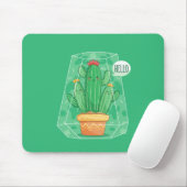 schattige Cactus Muismat (Met muis)