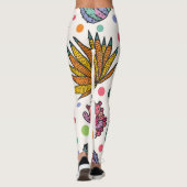 Schattige Cactus  naadloos patroon Leggings (Achterkant)