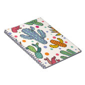 Schattige Cactus  naadloos patroon Notitieboek (Rechterzijde)