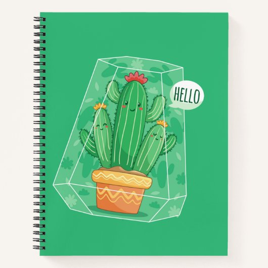 schattige Cactus Notitieboek (Voorkant)