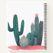 schattige Cactus Notitieboek (Achterkant)
