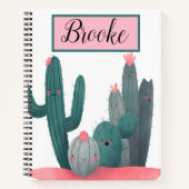 schattige Cactus Notitieboek (Voorkant)