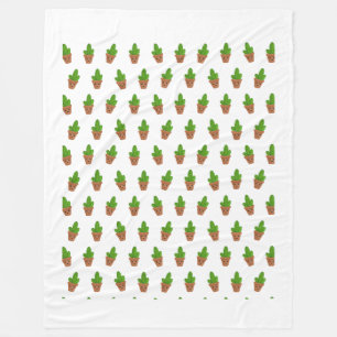 Schattige Cactus Patroon op Deken