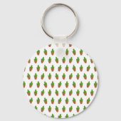 Schattige Cactus Pattern Sleutelhanger (Voorkant)