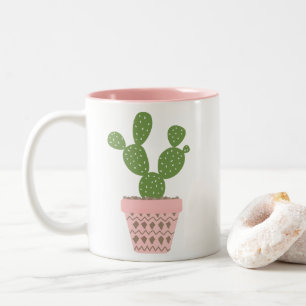 Schattige Cactus Quote Tweekleurige Koffiemok