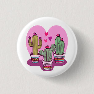 schattige Cactus Ronde Button 3,2 Cm