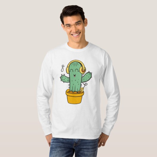 schattige cactus t-shirt (Voorkant volledig)