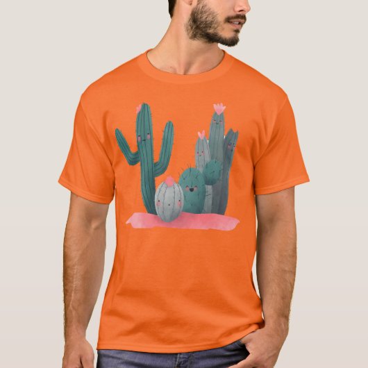 schattige cactus t-shirt (Voorkant)