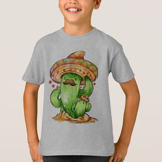 schattige cactus t-shirt (Voorkant)