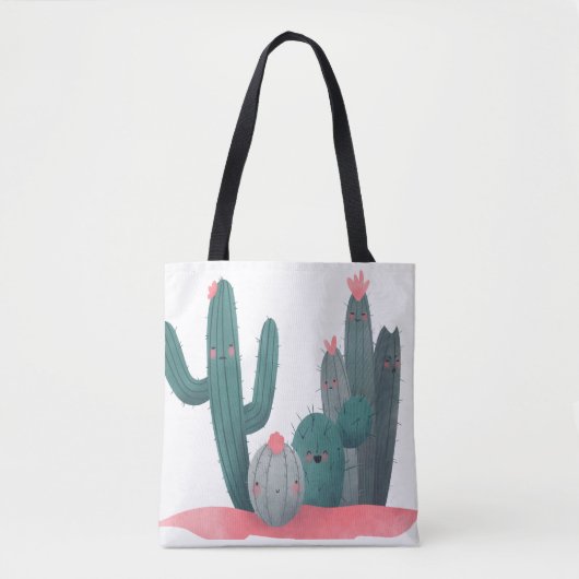 schattige cactus tote bag (Voorkant)