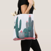 schattige cactus tote bag (Dichtbij)