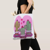 schattige cactus tote bag (Dichtbij)