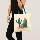schattige Cactus Tote Bag (Voorkant (product))