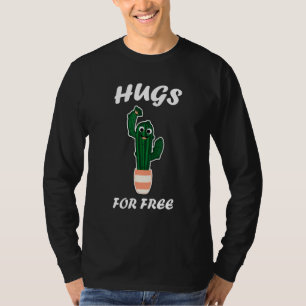 schattige cactus valentijnscostuum Hugs For Free T-shirt