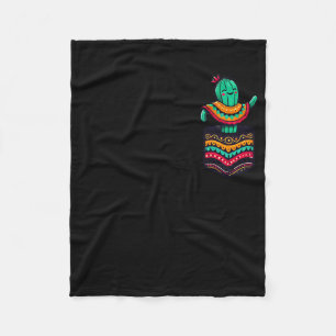 Schattige Cactus Zak Serape Cinco De Mayo Mexicaan Fleece Deken
