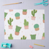 Schattige cactuspatroon tissuepapier (Craft)