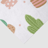 Schattige cactuspatroon tissuepapier (Detail)