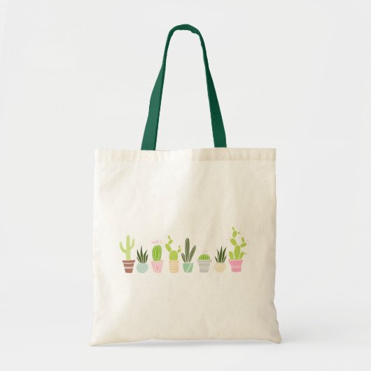 Schattige Cactussen & Succulenten Tote Bag (Voorkant)