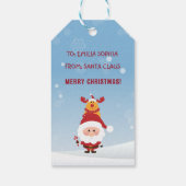 Schattige cadeau van Sinterklaas voor kinderen, Ru Cadeaulabel (Achterkant)