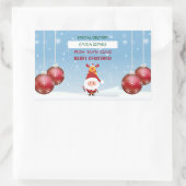 Schattige cadeau van Sinterklaas voor kinderen, Ru Rechthoekige Sticker (Tas)