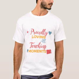 Schattige cadeau voor leerkrachten op de Valentijn T-shirt
