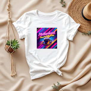 Schattige cadeau voor mama Moederschap en koffie T-shirt