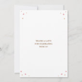 Schattige Cafe Bebe Baby is het brouwen van koffie Kaart (Achterkant)